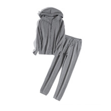 PK18ST064 jogger yoga set cashmere sweater for woman